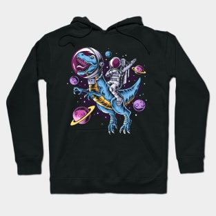 Astronaut With T-Rex Hoodie